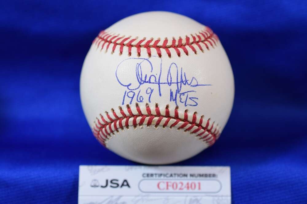 Cleon Jones JSA COA Autograph ONL National League Signed Baseball 1969 Mets