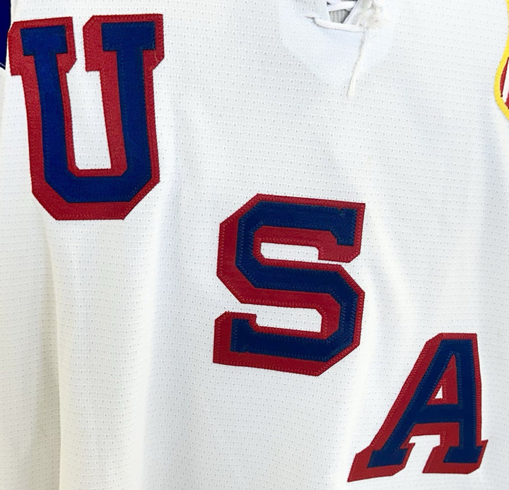 Derek Stepan Game Used Nike USA Hockey 2014 Olympics #12 Jersey Sochi Patch COA