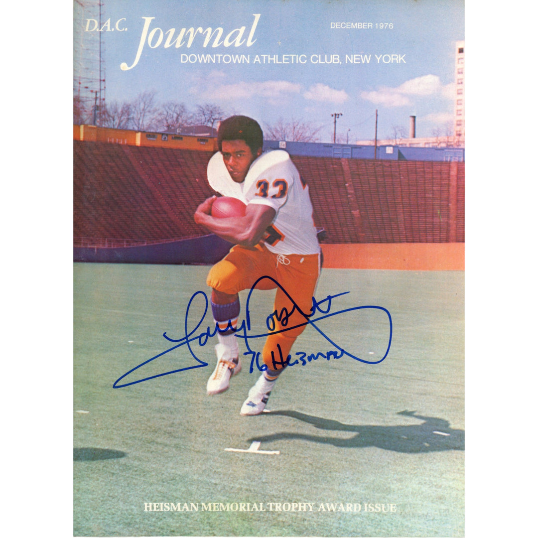 Tony Dorsett Autographed Pittsburgh Panthers 1976 Magazine Heisman JSA 55141