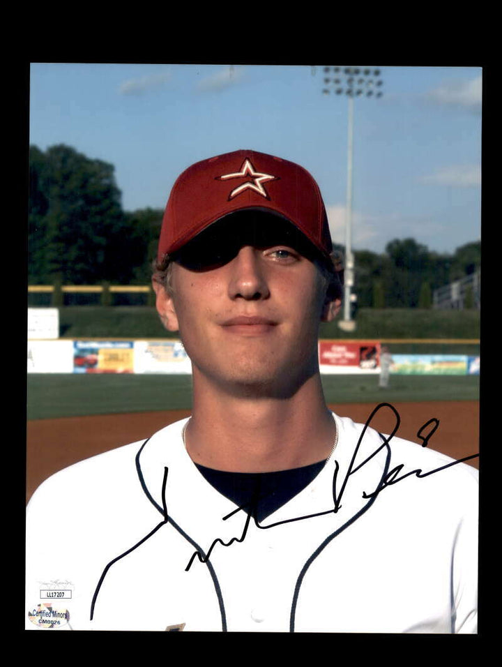 Hunter Pence JSA Coa Signed 8x10 Rookie Photo Autograph