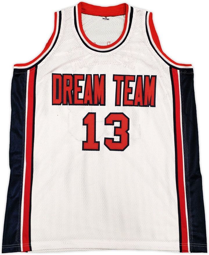 Team USA Chris Mullin Autographed Signed White Jersey Beckett BAS Witness
