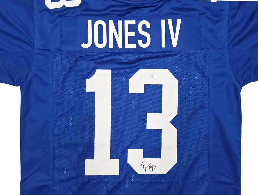 Seattle Seahawks Ernest Jones IV Signed Blue Throwback Jersey MCS Holo