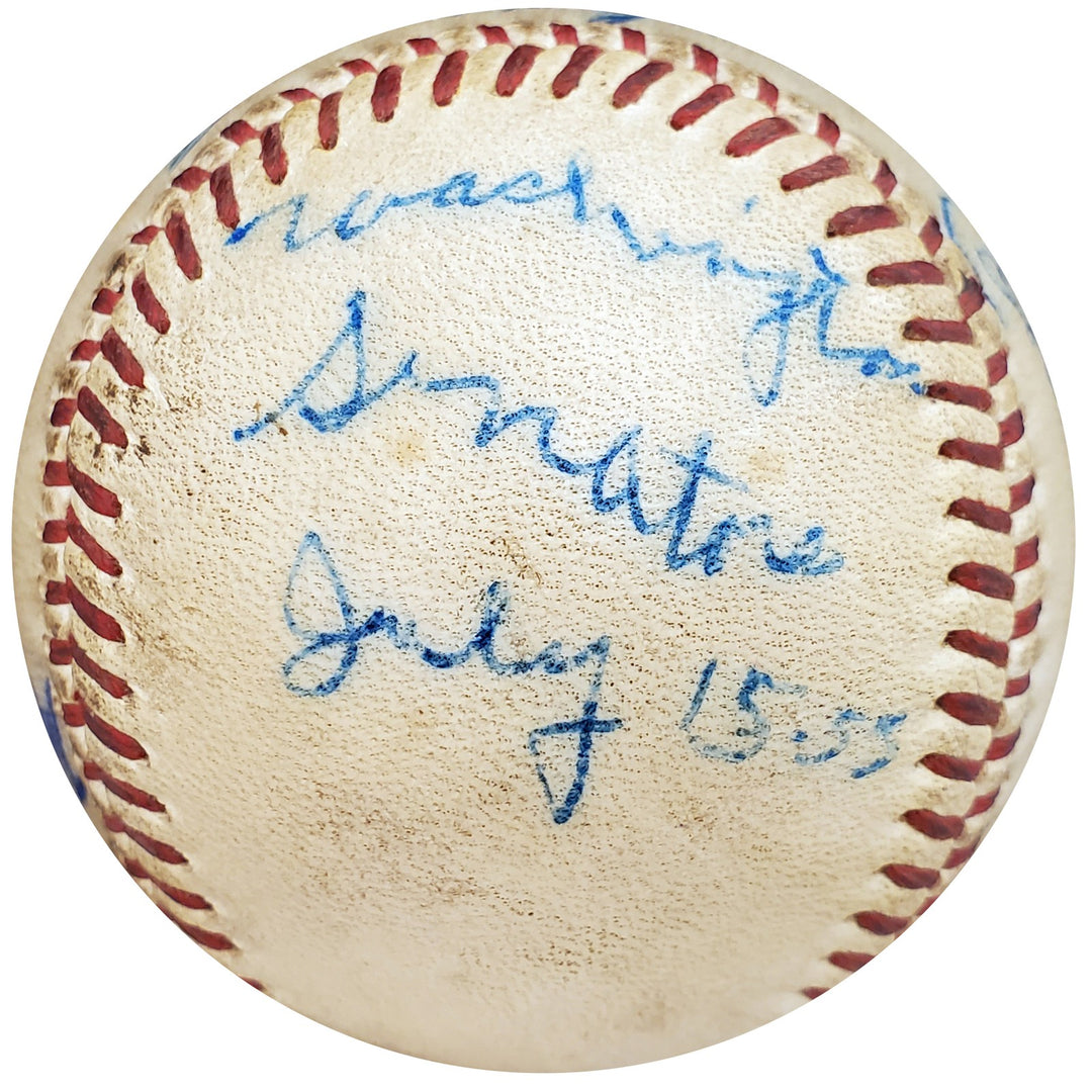 1955 Washington Senators Signed NL Baseball With 4 Total Signatures Joe Haynes