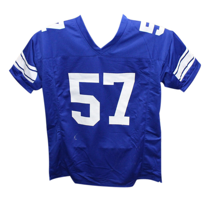 Dermontti Dawson Autographed College Style XL Blue Jersey Beckett 41015