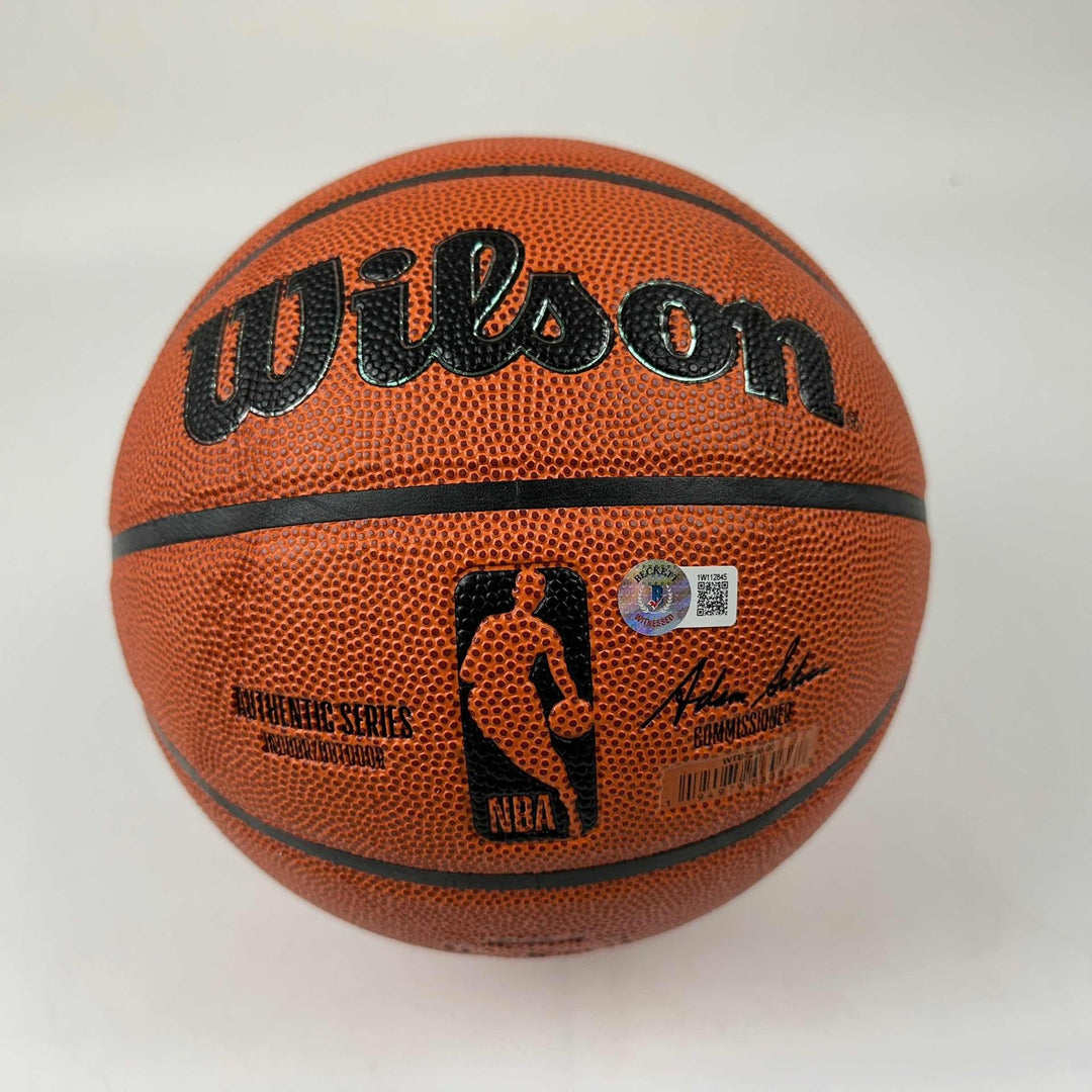 Autographed/Signed Dennis Rodman Full Size Wilson Beckett BAS COA