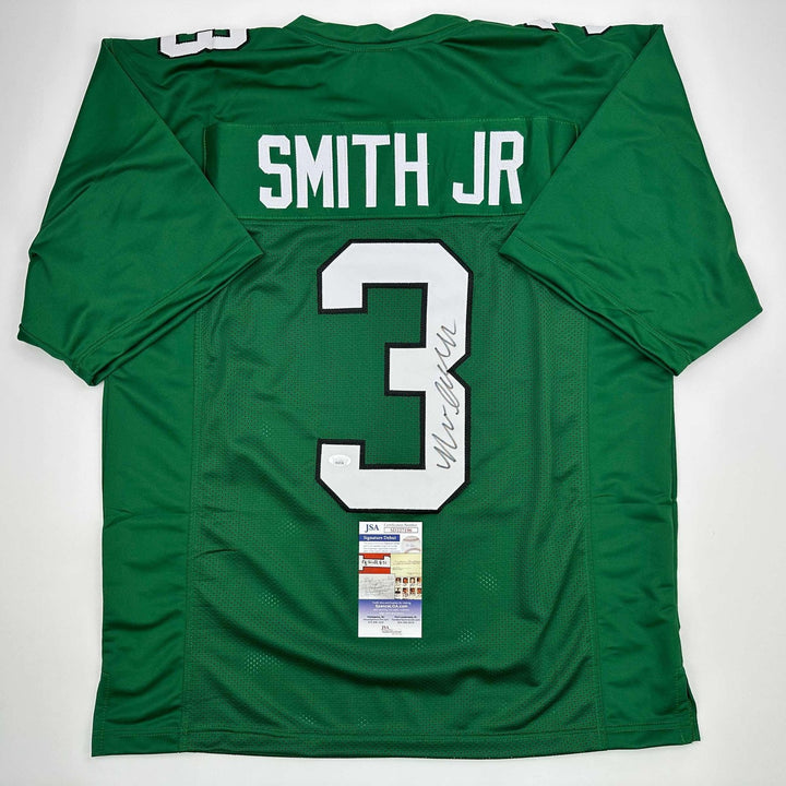 Autographed/Signed Nolan Smith Jr. Philadelphia Kelly Green Jersey JSA