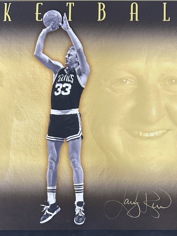 Michael Jordan Magic Johnson Bird Signed Framed 52x26 Photo LE Auto UDA COA HOF