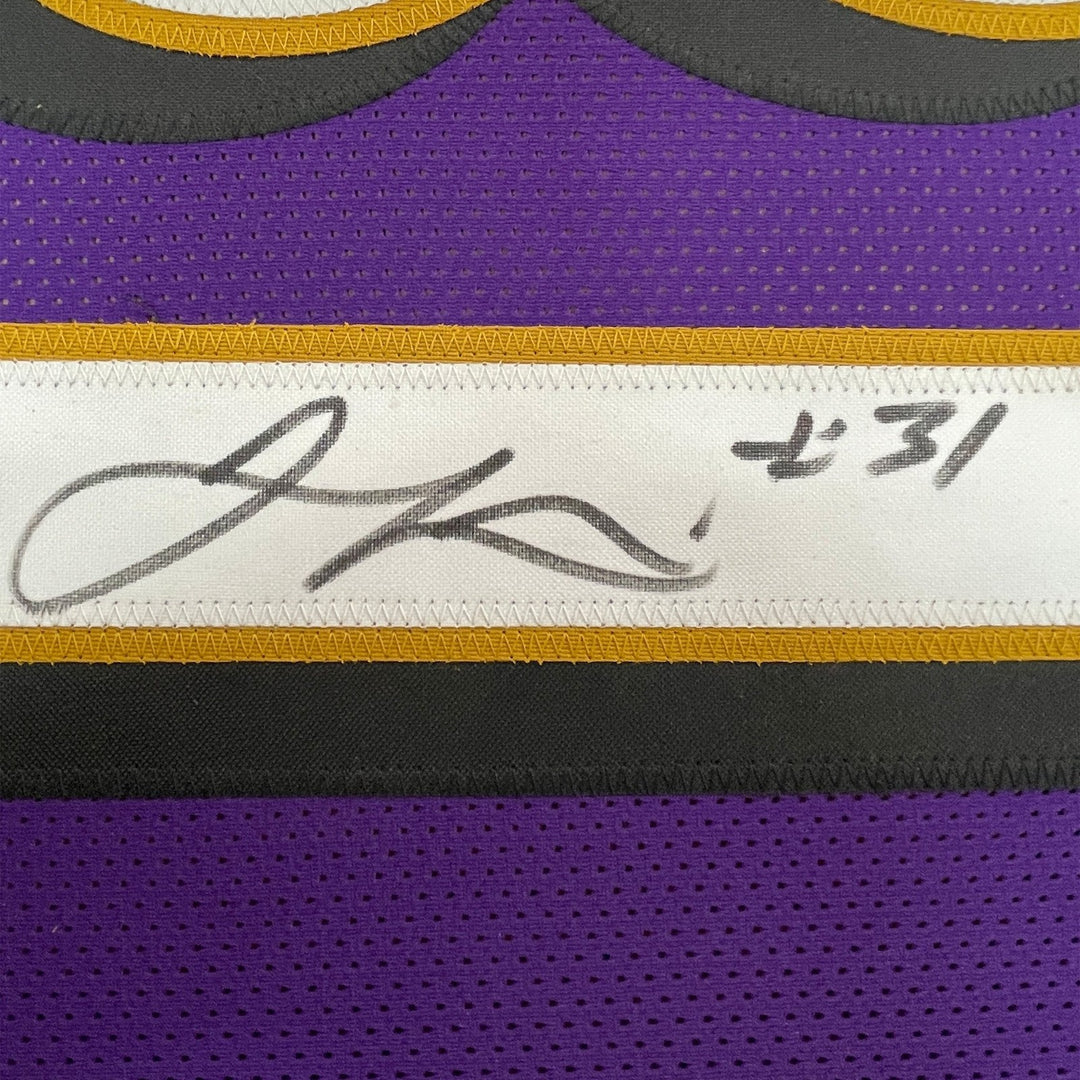 FRAMED Signed JAMAL LEWIS 35x39 Baltimore Purple Jersey JSA COA Auto
