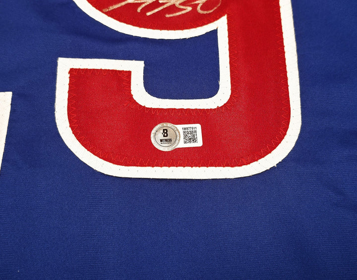 Chicago Cubs Michael Busch Signed Blue Jersey Beckett BAS