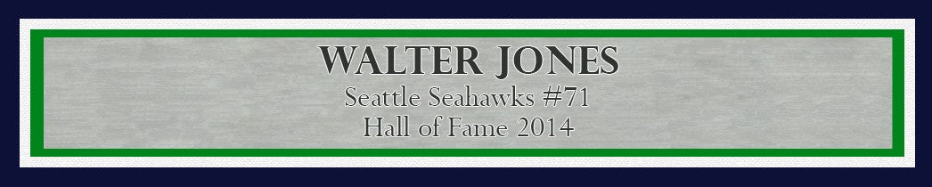 Walter Jones Signed Framed 16x20 Photo Seattle Seahawks MCS Holo