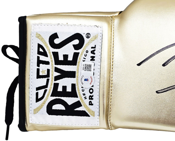 Michael B. Jordan Signed Gold Reyes Boxing Glove Right Handed RH Beckett Witness