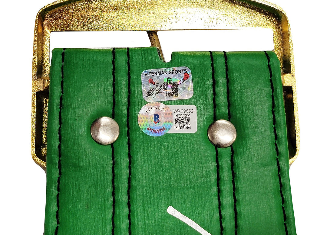 Mike Tyson Signed Green WBC World Championship Belt Beckett Witness