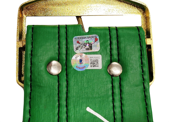 Mike Tyson Signed Green WBC World Championship Belt Beckett Witness