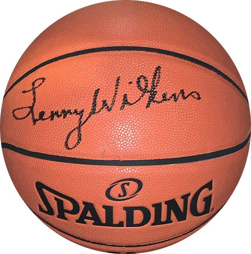 Lenny Wilkens signed Spalding NBA Game Ball Series I/O Basketball– JSA Witnessed