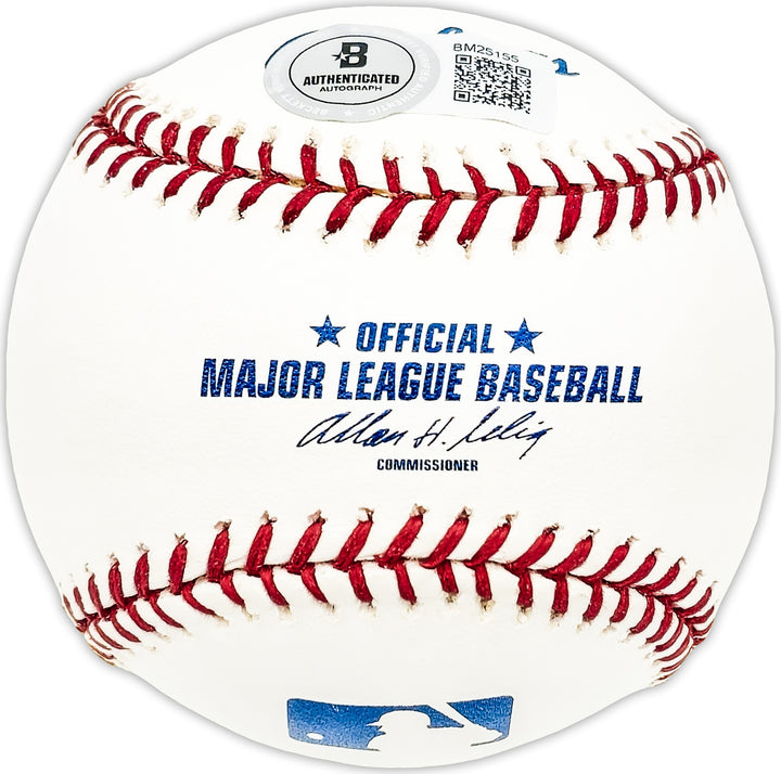 Roy Wright Signed Official MLB Baseball New York Giants Beckett BAS QR #BM25155