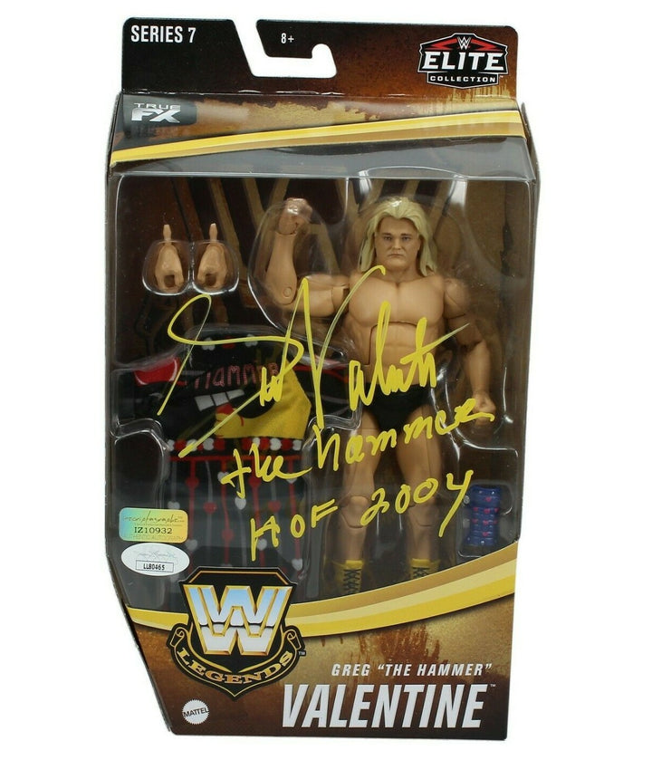 Greg Valentine Autographed WWE Mattel Elite Legends Series 7 Action Figure JSA