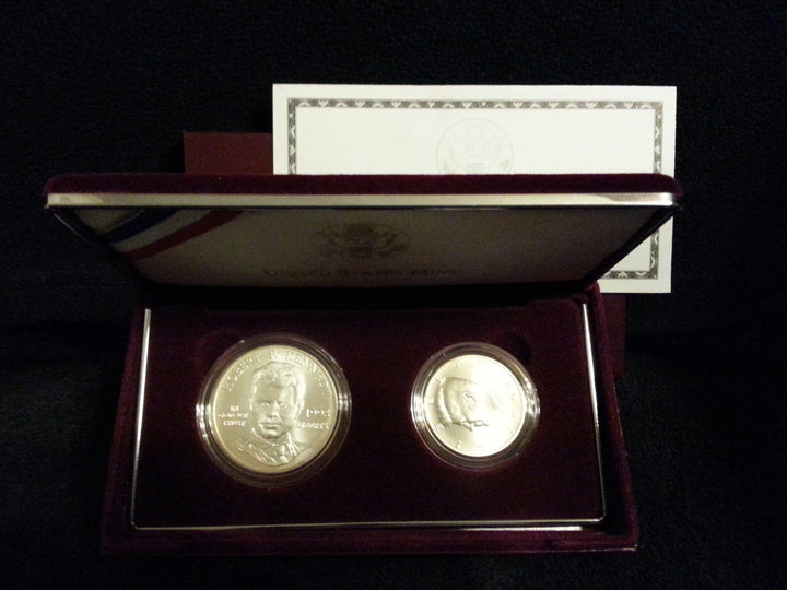 **RARE 1998 US Mint Silver Uncirculated Matte Kennedy Collector Set Box &COA