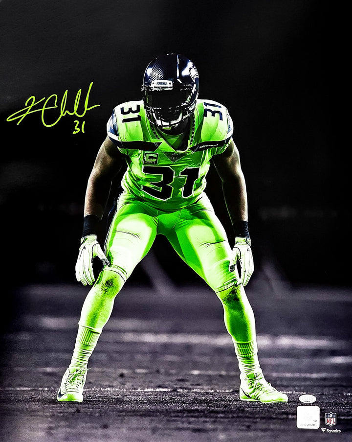 Kam Chancellor Signed Framed 16x20 Photo Seattle Seahawks Color Rush MCS Holo