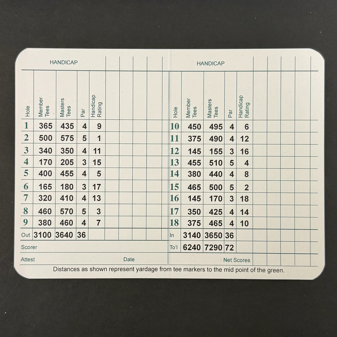 Wyndham Clark Signed Golf Masters Golf Scorecards PSA Autographed