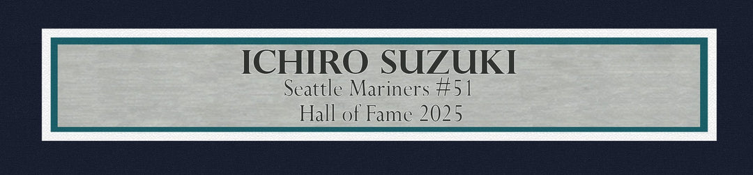 Seattle Mariners Ichiro Suzuki Signed Framed White Nike Jersey IS Holo
