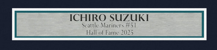 Seattle Mariners Ichiro Suzuki Signed Framed White Nike Jersey IS Holo