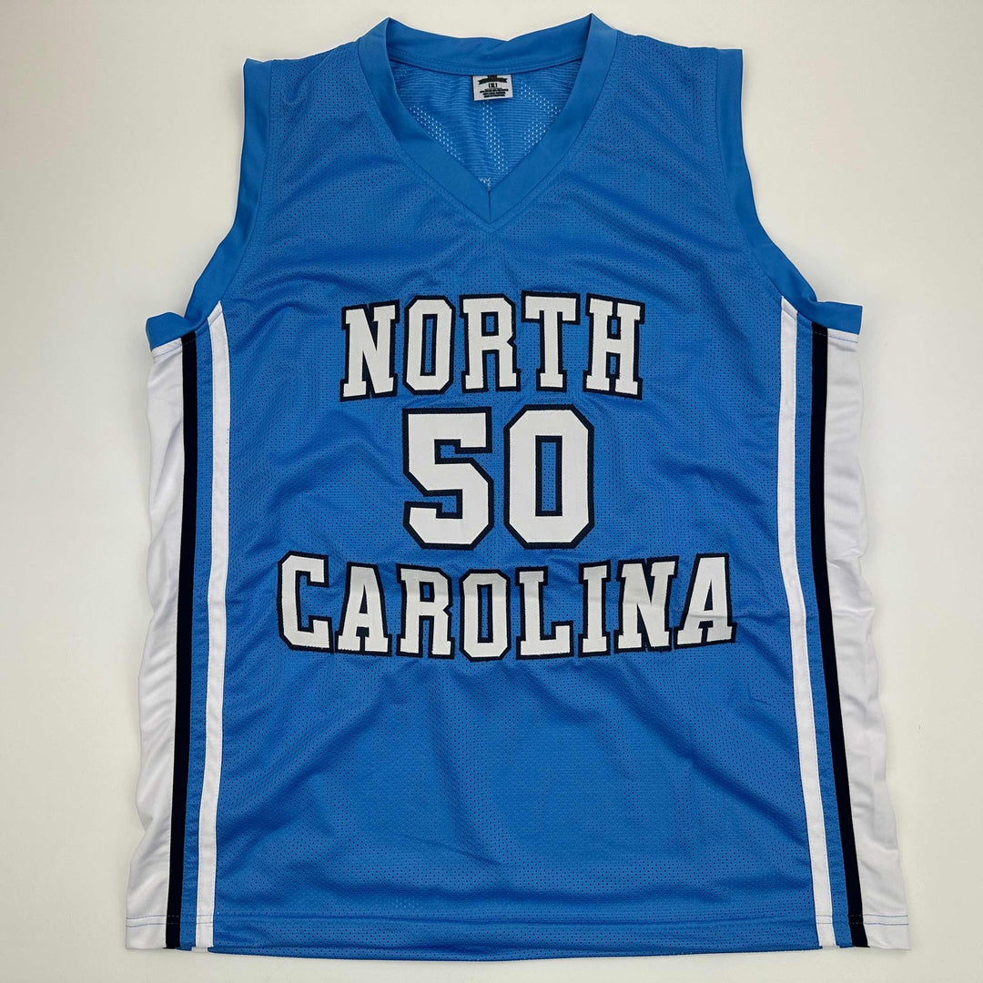 Facsimile Autographed Tyler Hansbrough UNC Blue Reprint Jersey Size Men's XL