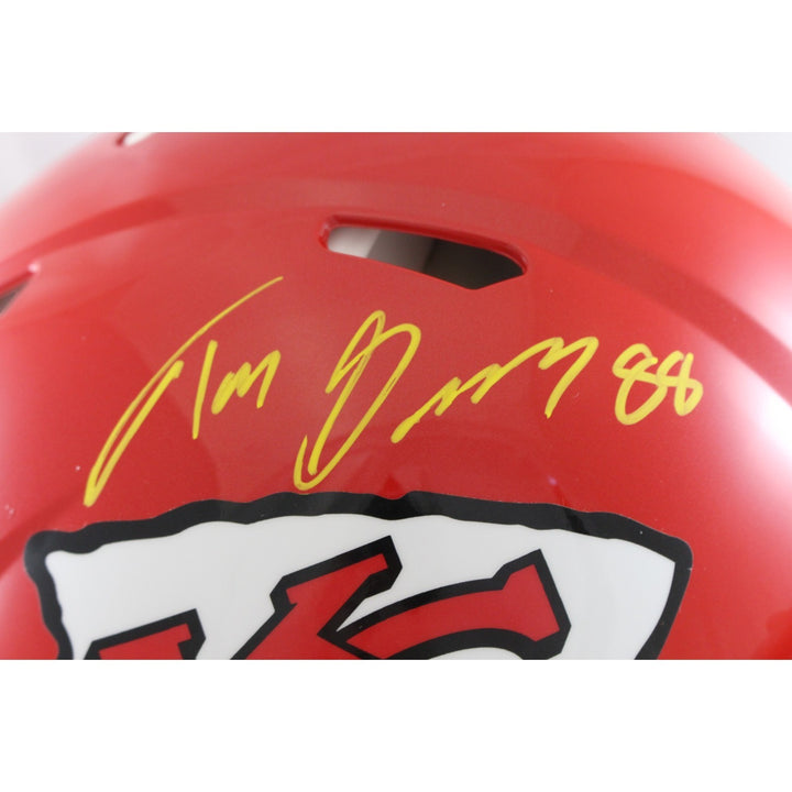 Tony Gonzalez Autographed Kansas City Chiefs Authentic Helmet Beckett W 56438