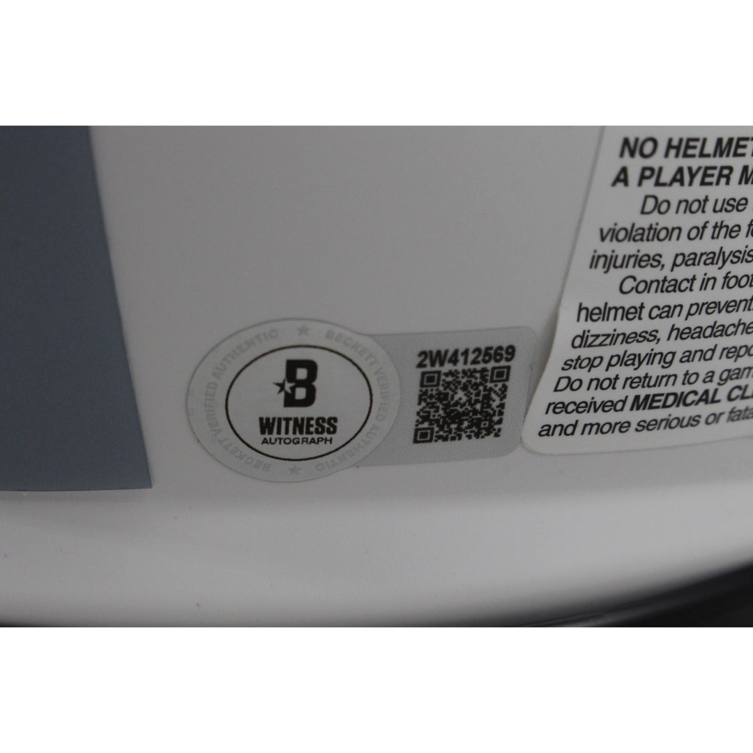 Pearson/Staubach/Dorsett Signed Dallas Cowboys Lunar Pro Helmet HOF BAS 50054