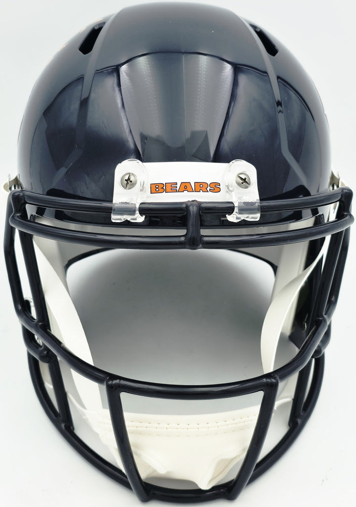 Brian Urlacher Auto Bears Blue Full Size Speed Replica Helmet "HOF 18" Beckett