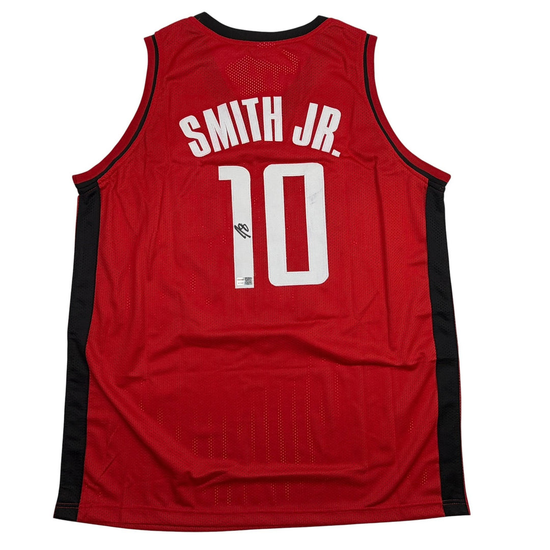 Autographed/Signed Jabari Smith Jr. Houston Red Basketball Jersey Tristar COA