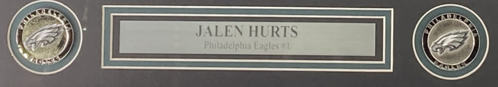 Jalen Hurts Signed Framed 16x20 Philadelphia Eagles Scream Collage Photo JSA ITP