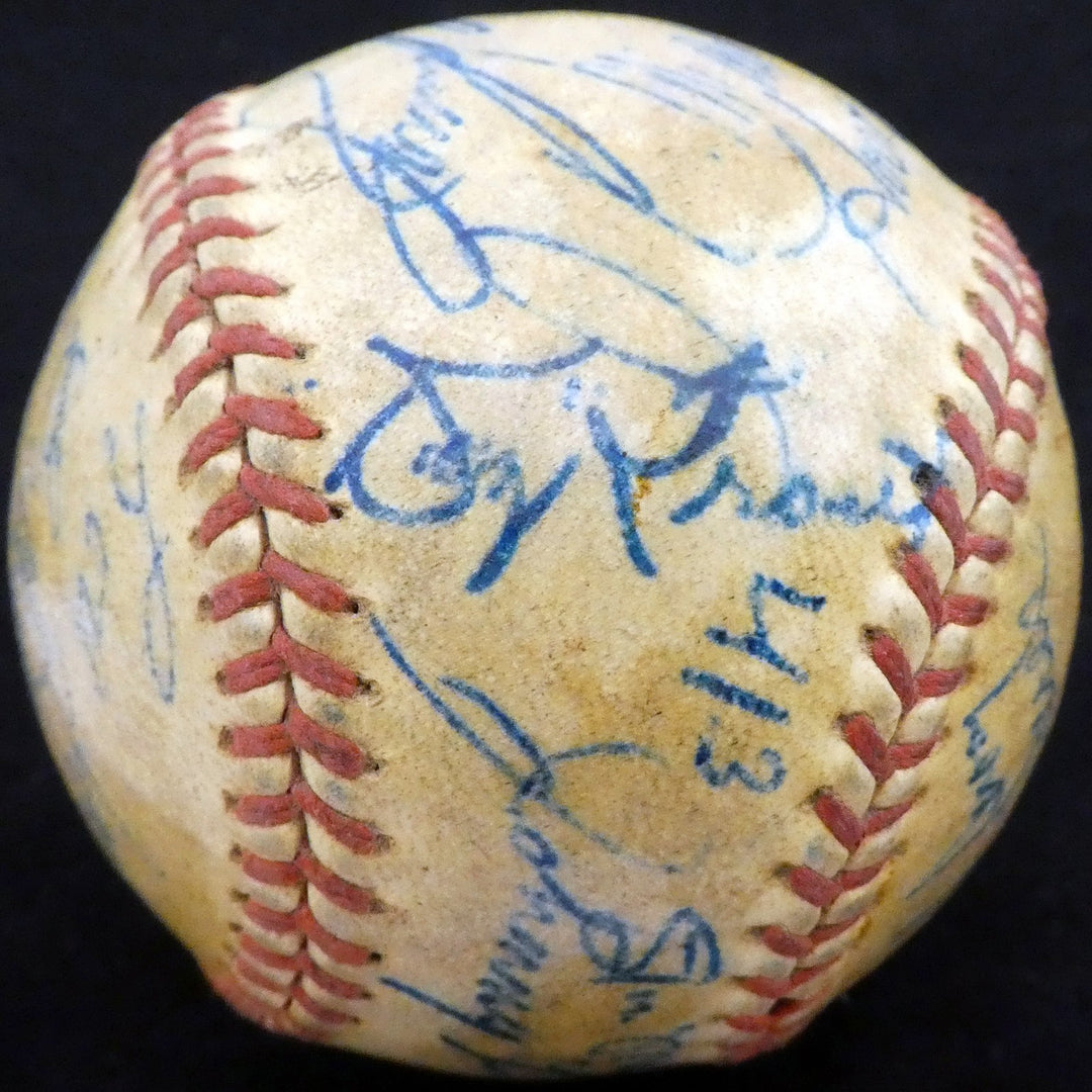 1950 Spring Training Signed Baseball With 27 Total Signatures Stan Musial & Mel