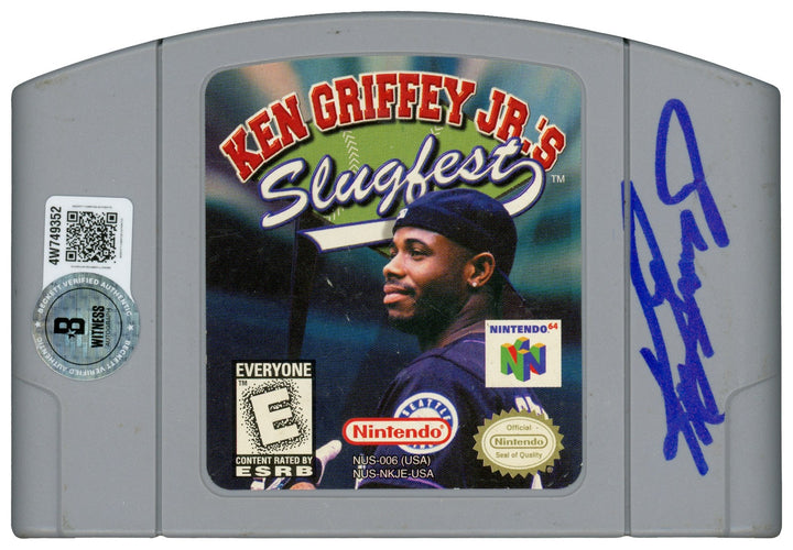 Ken Griffey Jr. Signed Ken Griffey Jr.'s Slugfest Video Game Cartridge Nintendo