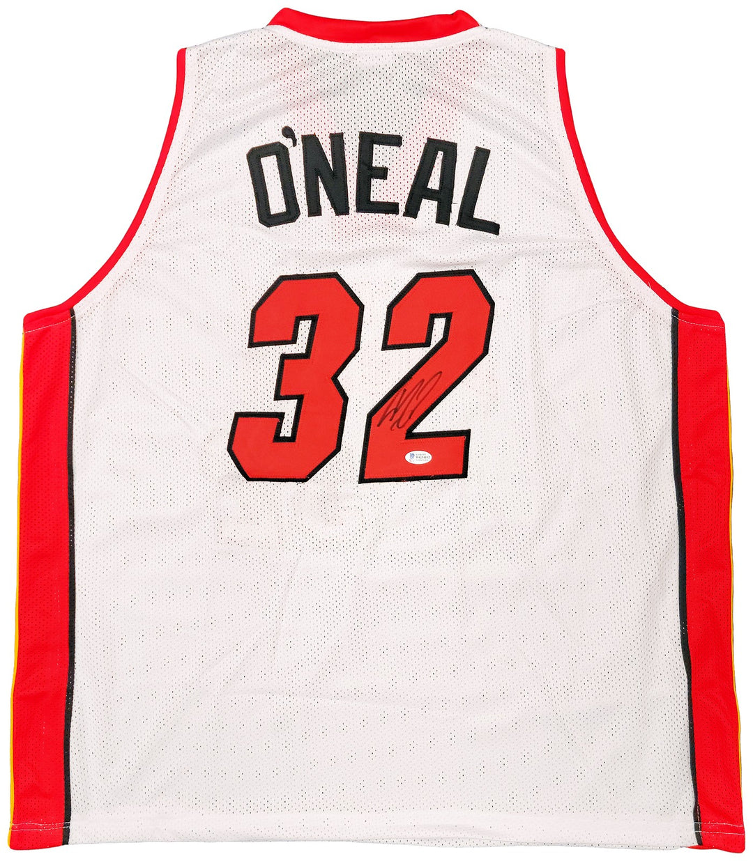 Miami Heat Shaquille Shaq O'Neal Signed White Jersey The Diesel Beckett