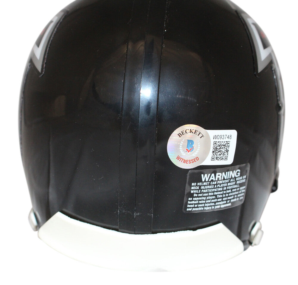 Michael Vick Autographed Atlanta Falcons TB Mini Helmet Beckett 41011