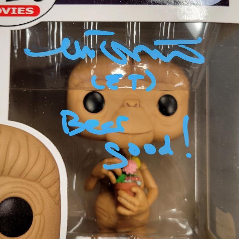 Matthew De Meritt signed "Beer good!" E.T. Flowers Funko Pop ~ BAS Witness Holo