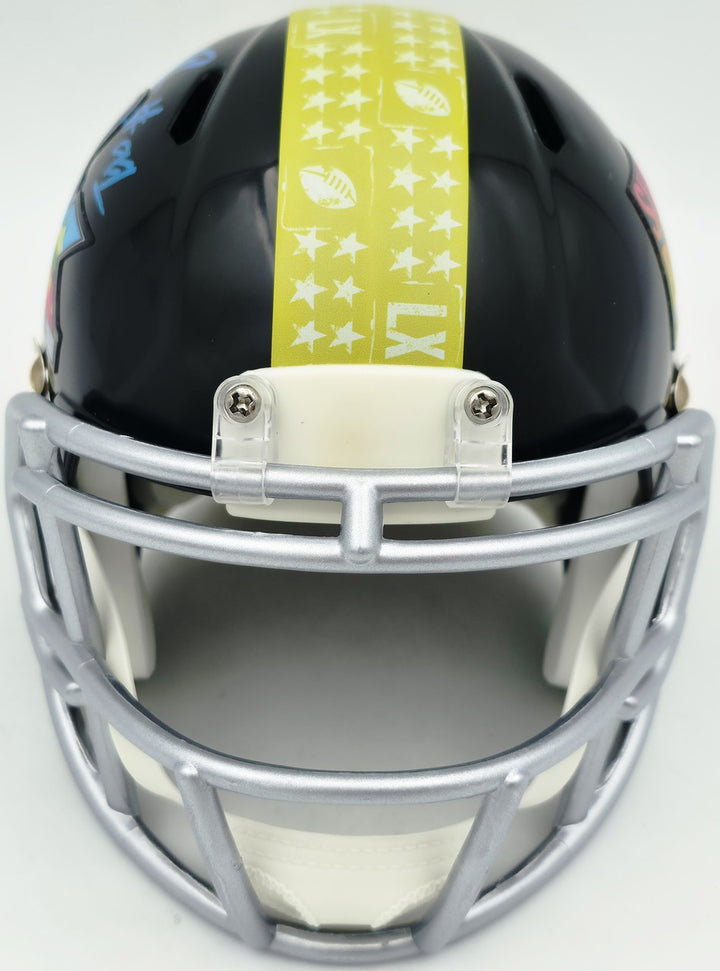 Byron Murphy II Signed Seahawks Black SB LX Logo Speed Mini Helmet MCS Holo