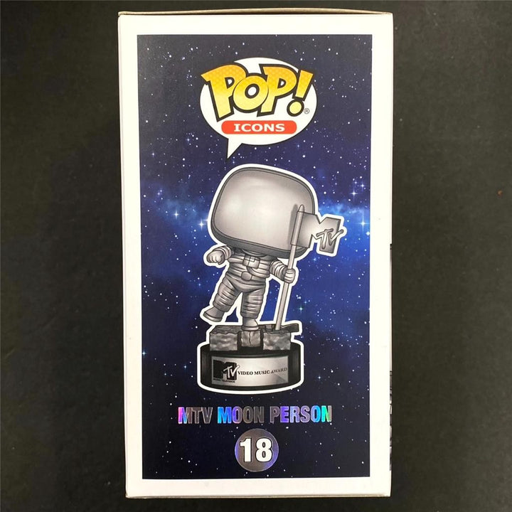 Matt Pinfield signed MTV Moon Man Silver Funko Pop! 18 autograph ~ JSA