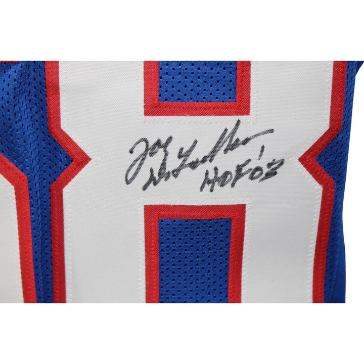 Joe Delamielleure Autographed Pro Style XL Blue Jersey HOF Beckett 54288