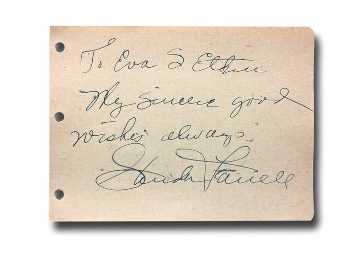 Glenda Farrell Hand Signed Album Page Cut JSA COA Autograph Actress Caesar