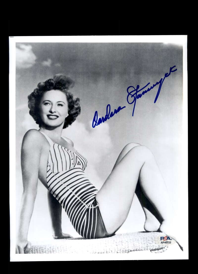 Barbara Stanwyck PSA DNA Coa Signed 8x10 Photo Autographed