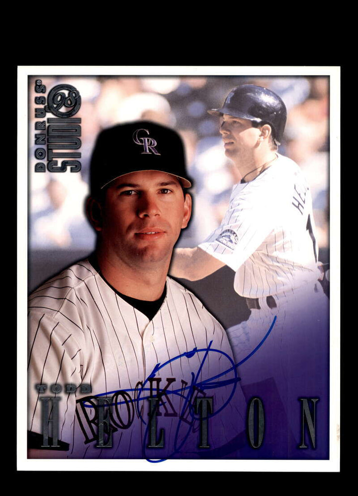 Todd Helton JSA Coa Signed 8x10 Photo Autograph Rockies