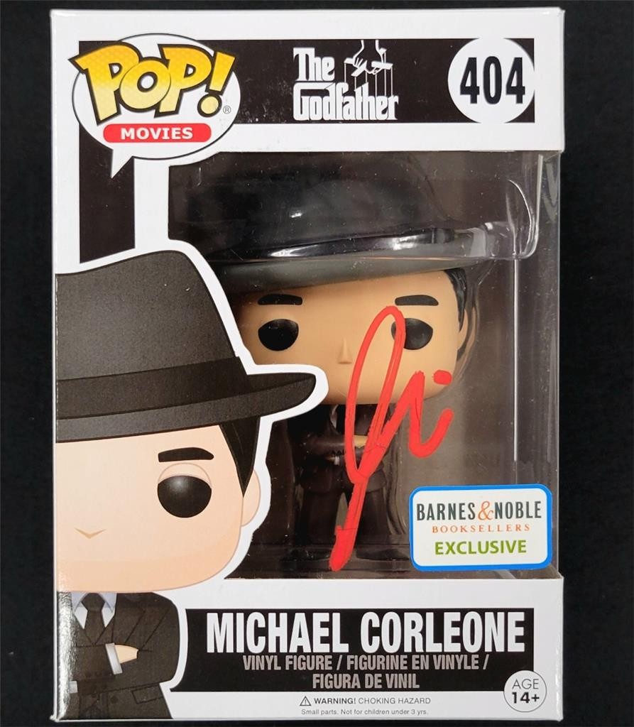 Al Pacino signed Godfather Michael Corleone Funko Pop 404 autograph Beckett BAS