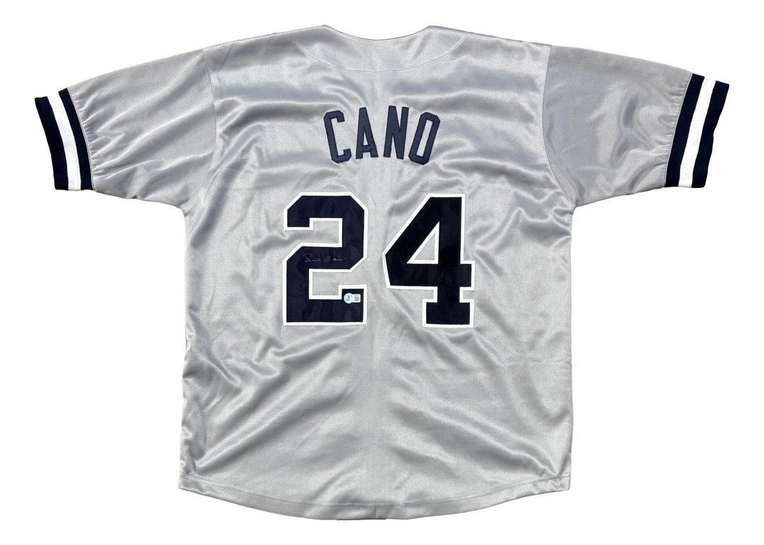 Robinson Cano New York Signed Gray Baseball Jersey BAS