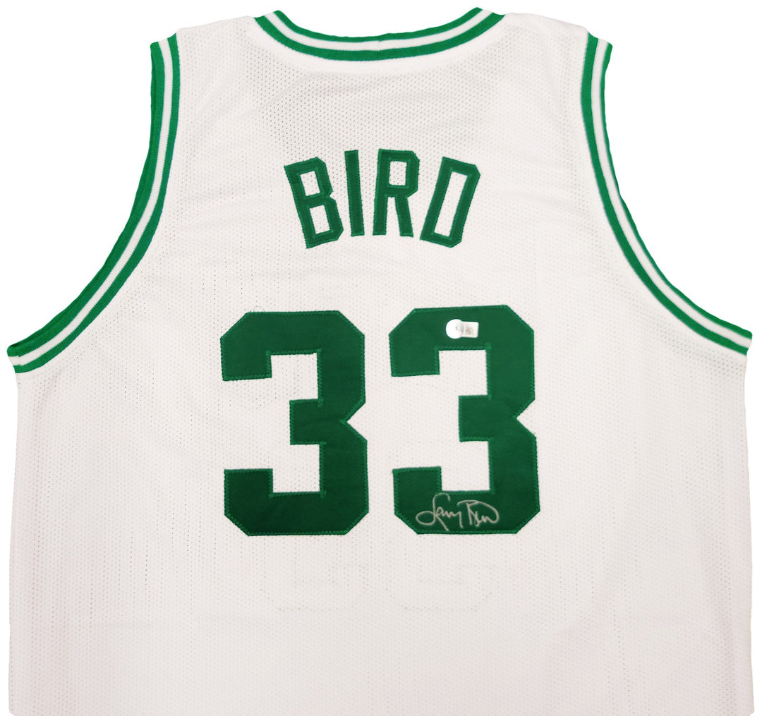 Boston Celtics Larry Bird Autographed Signed White Jersey Beckett BAS