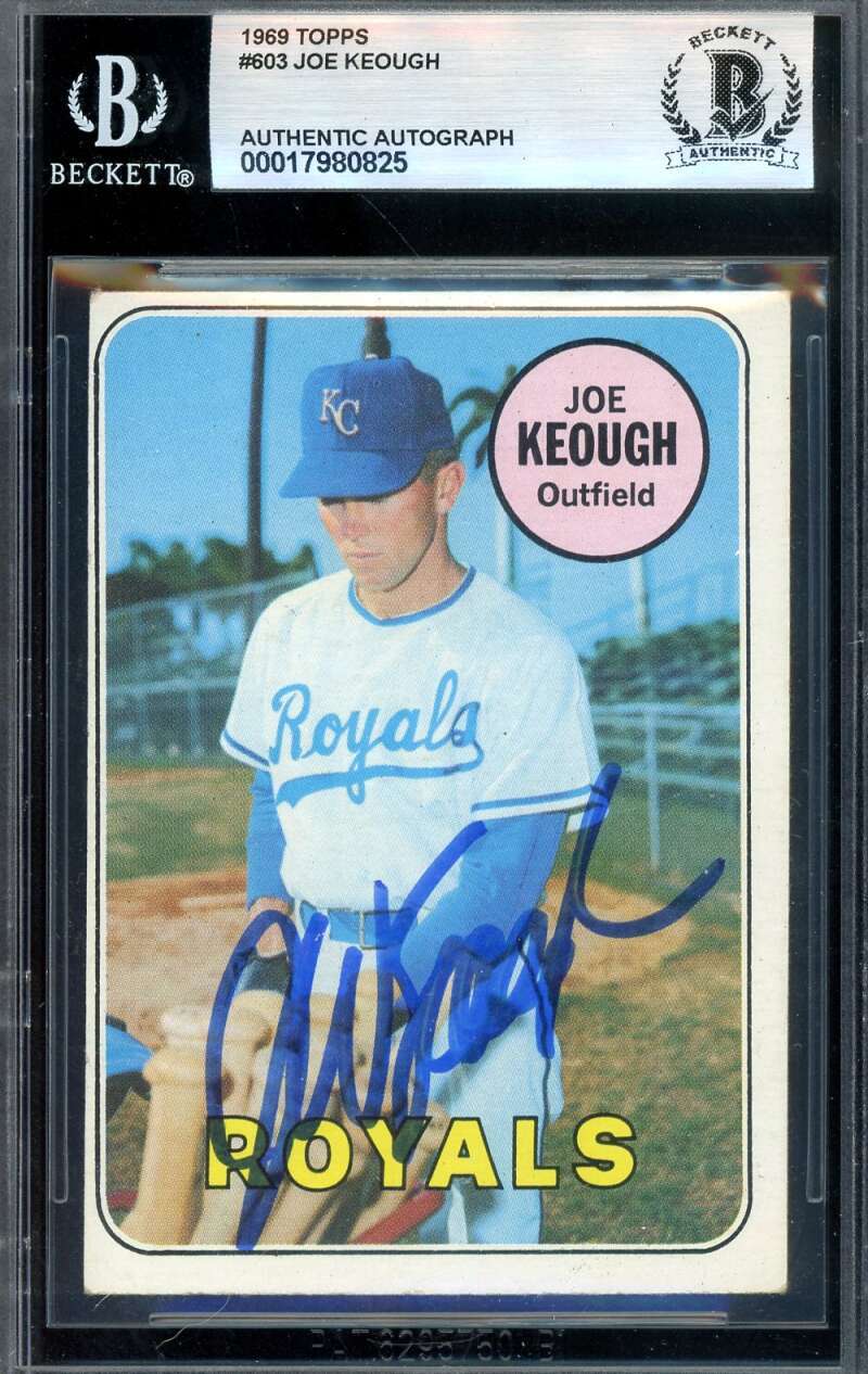 Joe Keough Beckett BAS Signed 1969 Topps Autograph