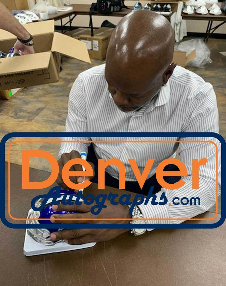 Emmitt Smith Autographed Dallas Cowboys Flash Mini Helmet Beckett 36227