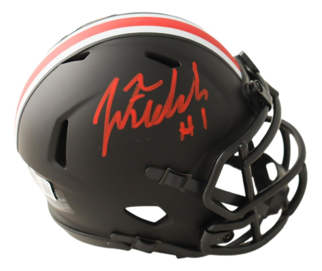 Justin Fields Signed Ohio State Eclipse Mini Speed Helmet BAS