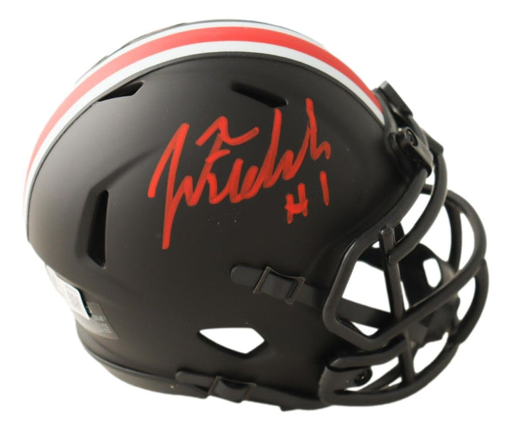 Justin Fields Signed Ohio State Eclipse Mini Speed Helmet BAS