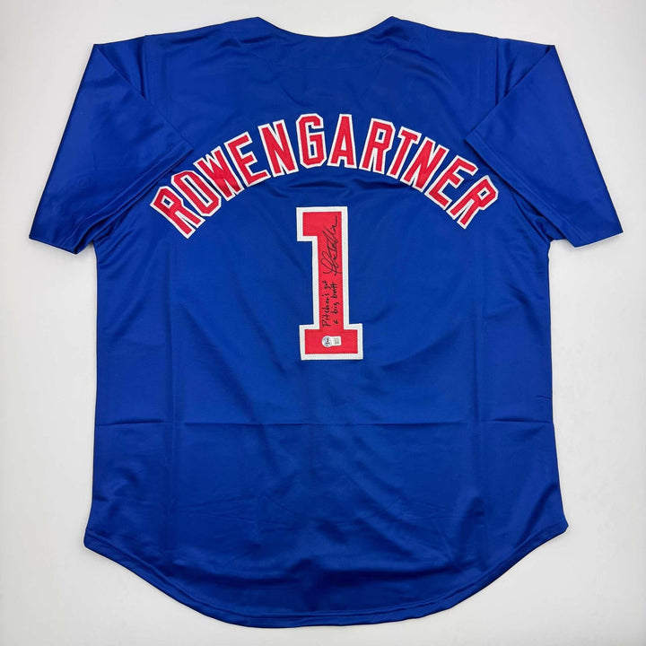 Autographed/Signed Thomas Ian Nicholas Rookie Of The Year Blue Jersey COA